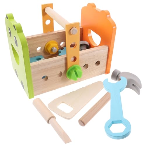 GARIOUANS Holz Werkzeugkasten Set Pädagogisches Sichere Lernspielzeuge für Jungen und Mädchen Leicht und Handlich Fördert Kreativität und Koordination für Kleinkinder Ab Jahren GARIOUANS Holz Werkzeugkasten Set Pädagogisches Sichere Lernspielzeuge für Jungen und Mädchen Leicht und Handlich Fördert Kreativität und Koordination für Kleinkinder Ab Jahren von GARIOUANS
