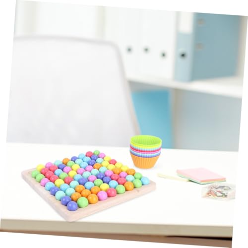GARIOUANS Holzperlen Bunt Pädagogisches Kugel Puzzle Interaktives Eltern Junge Mädchen Lernspielzeug Denk Farbenerkennung für Mädchen und Jungen Geschenk GARIOUANS Holzperlen Bunt Pädagogisches Kugel Puzzle Interaktives Eltern Junge Mädchen Lernspielzeug Denk Farbenerkennung für Mädchen und Jungen Geschenk von GARIOUANS