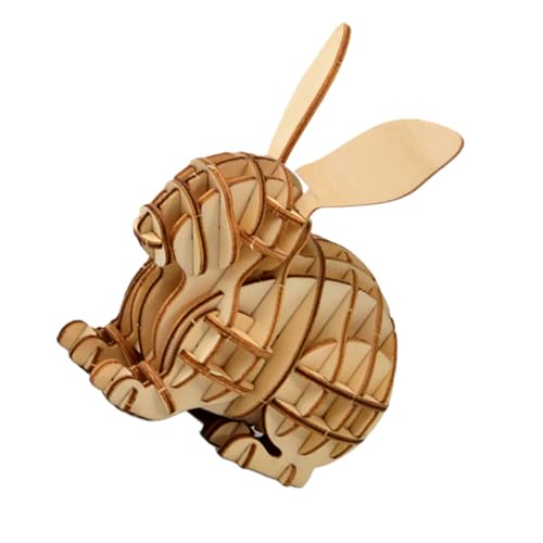 GARIOUANS Holzpuzzle Kaninchen Form Pädagogisches DIY für Handgefertigtes Holzmodell Sicher und Glatt Poliert Fördert Hand Auge Koordination und Kreativität GARIOUANS Holzpuzzle Kaninchen Form Pädagogisches DIY für Handgefertigtes Holzmodell Sicher und Glatt Poliert Fördert Hand Auge Koordination und Kreativität von GARIOUANS
