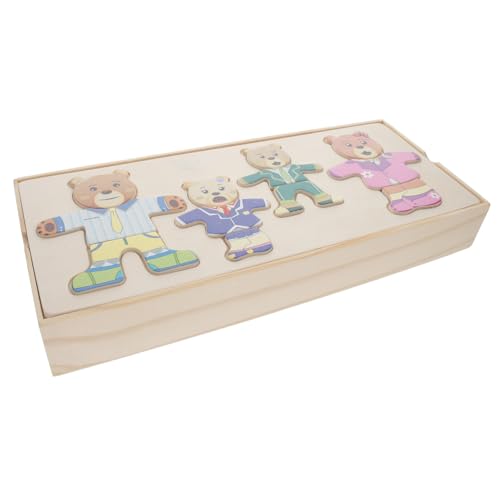 GARIOUANS Holzpuzzle Tier Ankleiden Lernspielzeug für Pädagogisches Holzspielzeug Bär Motiv Bunte Farben Handliche Sicher und Kreativ Fördernd GARIOUANS Holzpuzzle Tier Ankleiden Lernspielzeug für Pädagogisches Holzspielzeug Bär Motiv Bunte Farben Handliche Sicher und Kreativ Fördernd von GARIOUANS