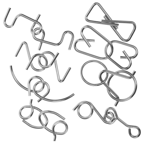 GARIOUANS Metall Gehirn Interlock Puzzle Teilig Denkspielzeug Sicher Langlebig Iq Knobelspiel für Jungen Mädchen Lernspielzeug mit Verschiedenen Schwierigkeitsgraden GARIOUANS Metall Gehirn Interlock Puzzle Teilig Denkspielzeug Sicher Langlebig Iq Knobelspiel für Jungen Mädchen Lernspielzeug mit Verschiedenen Schwierigkeitsgraden von GARIOUANS