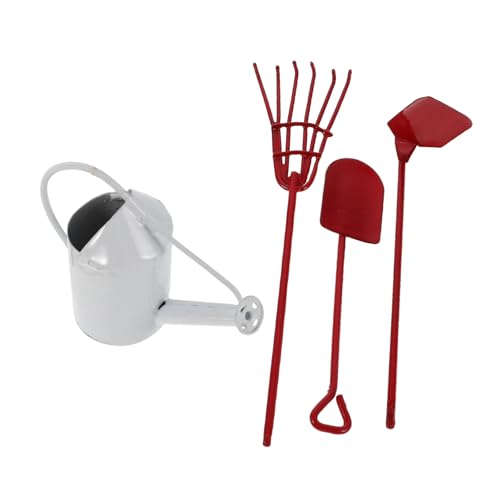 GARIOUANS Mini Gartenwerkzeug aus Metall mit Hacke Schaufel Rechen und Gießkanne Robustes Mini Gartengerät für Sukkulenten Bonsai Puppenhaus Kleine Innen und Außengärten GARIOUANS Mini Gartenwerkzeug aus Metall mit Hacke Schaufel Rechen und Gießkanne Robustes Mini Gartengerät für Sukkulenten Bonsai Puppenhaus Kleine Innen und Außengärten von GARIOUANS