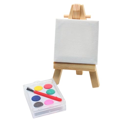 GARIOUANS Mini Staffelei aus Holz und Kunststoff Kleines Malbrett Dekoratives Mini Leinwandmodell für Puppenhaus Kreatives Miniaturhaus Dekorationsset Langlebiges Tragbares Miniatur GARIOUANS Mini Staffelei aus Holz und Kunststoff Kleines Malbrett Dekoratives Mini Leinwandmodell für Puppenhaus Kreatives Miniaturhaus Dekorationsset Langlebiges Tragbares Miniatur von GARIOUANS