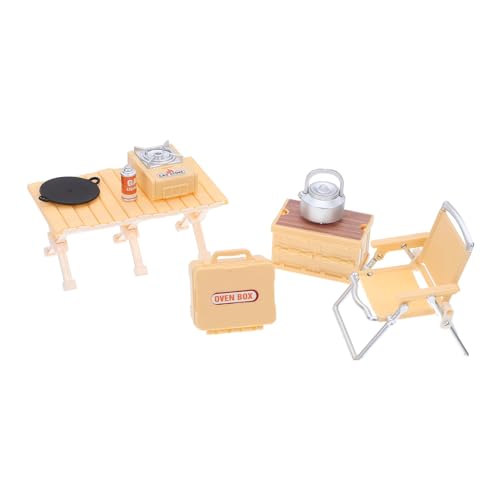 GARIOUANS Miniatur Camping Spielset Outdoor Picknicktisch Klappstühle BBQ Grill Zubehör für Puppenhaus Rollenspiel Geburtstagsgeschenk GARIOUANS Miniatur Camping Spielset Outdoor Picknicktisch Klappstühle BBQ Grill Zubehör für Puppenhaus Rollenspiel Geburtstagsgeschenk von GARIOUANS