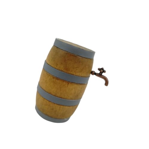 GARIOUANS Miniatur Holzfass mit Wasserhahn Handgefertigte Kleine Weinbar Deko Stabiles Geruchsfreies Holzornament für Puppenhaus Micro World und Schreibtischdekoration GARIOUANS Miniatur Holzfass mit Wasserhahn Handgefertigte Kleine Weinbar Deko Stabiles Geruchsfreies Holzornament für Puppenhaus Micro World und Schreibtischdekoration von GARIOUANS