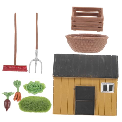 GARIOUANS Miniatur Modellbausatz mit Landwirtschaftlichen Zubehörteilen Realistischen Häusern und Moos Detailreiche Gartendekoration für Sandtische Spiel und Landschaftsbau GARIOUANS Miniatur Modellbausatz mit Landwirtschaftlichen Zubehörteilen Realistischen Häusern und Moos Detailreiche Gartendekoration für Sandtische Spiel und Landschaftsbau von GARIOUANS