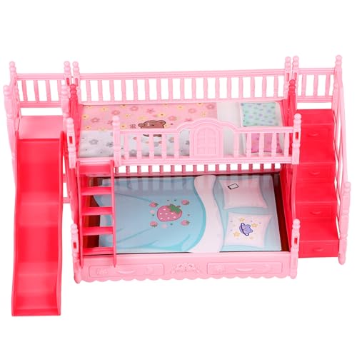 GARIOUANS Miniatur Puppenhaus Doppelstockbett aus Langlebigem Material Sichere Kleine Schlafzimmermöbel Vielseitig Kombinierbar für Puppenhausdekoration Wiederverwendbar und Robust Geeignet GARIOUANS Miniatur Puppenhaus Doppelstockbett aus Langlebigem Material Sichere Kleine Schlafzimmermöbel Vielseitig Kombinierbar für Puppenhausdekoration Wiederverwendbar und Robust Geeignet von GARIOUANS