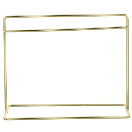 GARIOUANS Miniatur Puppenhaus Regal aus Kleines Display für Puppenkleider und Wohnzimmereinrichtung Goldfarbener Mini Kleiderständer Geeignet als Puppenhaus Zubehör und Dekoration GARIOUANS Miniatur Puppenhaus Regal aus Kleines Display für Puppenkleider und Wohnzimmereinrichtung Goldfarbener Mini Kleiderständer Geeignet als Puppenhaus Zubehör und Dekoration von GARIOUANS