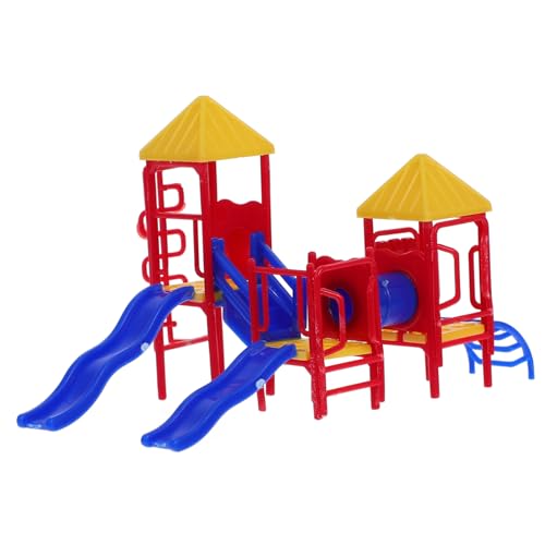GARIOUANS Miniatur Spielplatz Modell aus Langlebigem Kunststoff Glatte Kanten Kleiner Outdoor Rutschbahn Miniatur Dollhouse Zubehör Platzsparend für Kinderzimmer und GARIOUANS Miniatur Spielplatz Modell aus Langlebigem Kunststoff Glatte Kanten Kleiner Outdoor Rutschbahn Miniatur Dollhouse Zubehör Platzsparend für Kinderzimmer und von GARIOUANS