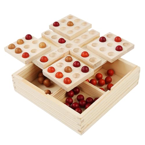 GARIOUANS Multifunktionales Tragbares Drehspiel Spielbrett aus Hochwertigem Holz Leichtes Tischspiel Logik und Koordination für Gruppenaktivitäten GARIOUANS Multifunktionales Tragbares Drehspiel Spielbrett aus Hochwertigem Holz Leichtes Tischspiel Logik und Koordination für Gruppenaktivitäten von GARIOUANS