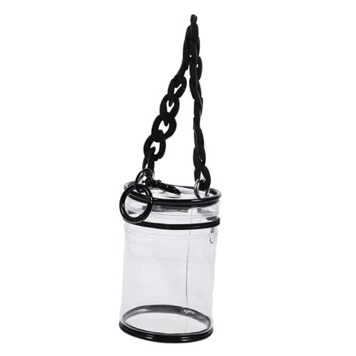 GARIOUANS PVC Transparenter Tragbarer Puppentragetasche mit Staubschutz Zylinderform Leicht Robust für Mini Figuren Aufbewahrung und Mobiles Sammeln Schwarzer Verschluss und Kette GARIOUANS PVC Transparenter Tragbarer Puppentragetasche mit Staubschutz Zylinderform Leicht Robust für Mini Figuren Aufbewahrung und Mobiles Sammeln Schwarzer Verschluss und Kette von GARIOUANS