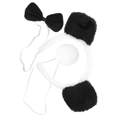 GARIOUANS Panda Kostüm Ohren Haarreif Fliege und Tierkostüm Zubehör für Erwachsene und Cosplay Halloween Party GARIOUANS Panda Kostüm Ohren Haarreif Fliege und Tierkostüm Zubehör für Erwachsene und Cosplay Halloween Party von GARIOUANS