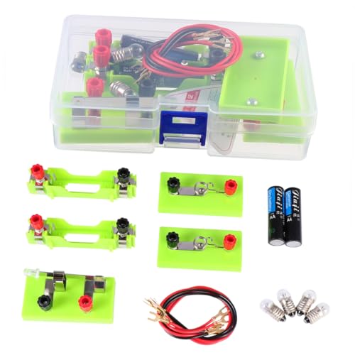GARIOUANS Physik Experimentierkasten Teiliges Metall Kunststoff Lehrmittel Elektrobaukasten für Schule Unterricht und DIY Experimente mit Robustem Aufbau GARIOUANS Physik Experimentierkasten Teiliges Metall Kunststoff Lehrmittel Elektrobaukasten für Schule Unterricht und DIY Experimente mit Robustem Aufbau von GARIOUANS