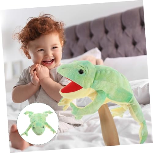 GARIOUANS Plüsch Frosch Handpuppe Kuscheltier Handpuppe Cartoon Tier für Interaktives Eltern Junge Mädchen Spiel Motorik Kommunikation GARIOUANS Plüsch Frosch Handpuppe Kuscheltier Handpuppe Cartoon Tier für Interaktives Eltern Junge Mädchen Spiel Motorik Kommunikation von GARIOUANS