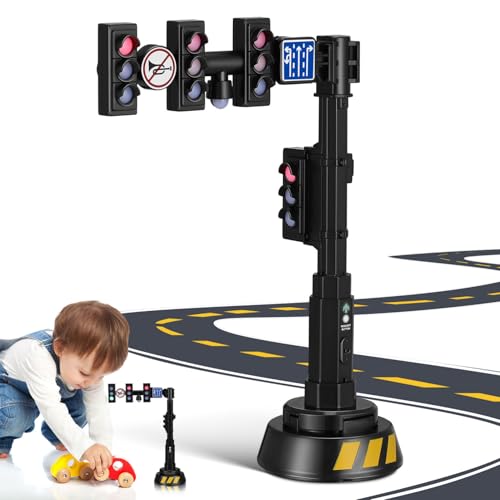 GARIOUANS Realistische Miniatur Ampel mit Automatischem Lichtwechsel und Sound Interaktives Verkehrssignalspielzeug für Pädagogisches Lernmodell zur Verkehrserziehung und Rollenspiel GARIOUANS Realistische Miniatur Ampel mit Automatischem Lichtwechsel und Sound Interaktives Verkehrssignalspielzeug für Pädagogisches Lernmodell zur Verkehrserziehung und Rollenspiel von GARIOUANS