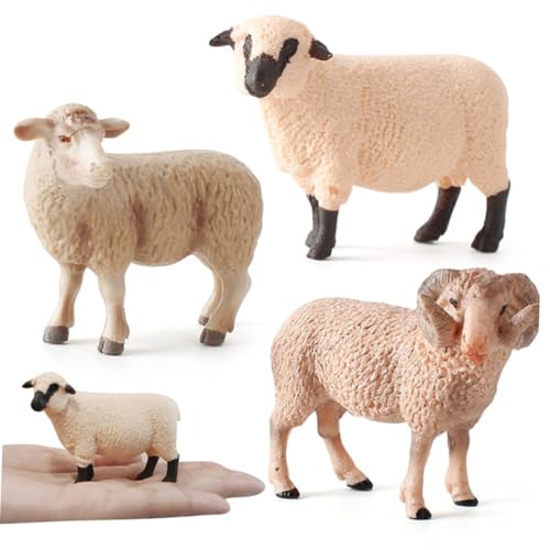 GARIOUANS Realistisches Schafmodell aus Kunststoff Lebensechtes Tierornament für Kinderzimmerdekoration Kreatives Schafspielzeug Pädagogisches Desktop dekor Beige GARIOUANS Realistisches Schafmodell aus Kunststoff Lebensechtes Tierornament für Kinderzimmerdekoration Kreatives Schafspielzeug Pädagogisches Desktop dekor Beige von GARIOUANS