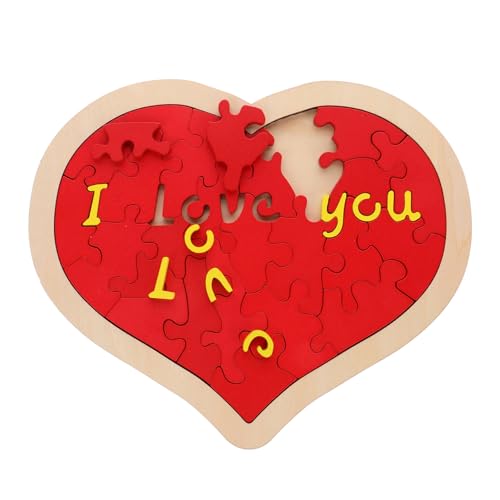 GARIOUANS Romantisches Holzpuzzle Herz Großes Rot Herz Jigsaw für Hochzeit Valentinstag und Besondere Anlässe Dekoratives Kreatives Geduldspiel für Unvergessliche GARIOUANS Romantisches Holzpuzzle Herz Großes Rot Herz Jigsaw für Hochzeit Valentinstag und Besondere Anlässe Dekoratives Kreatives Geduldspiel für Unvergessliche von GARIOUANS