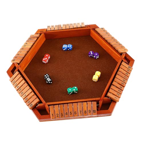 GARIOUANS Shut The Box Spiel Holz Seitige Zahlenklappe Brettspiel Tischspiel für Familien und Gruppen Langlebig Vielseitig Einfache Bedienung Interaktiv für Party und Klassenzimmer GARIOUANS Shut The Box Spiel Holz Seitige Zahlenklappe Brettspiel Tischspiel für Familien und Gruppen Langlebig Vielseitig Einfache Bedienung Interaktiv für Party und Klassenzimmer von GARIOUANS