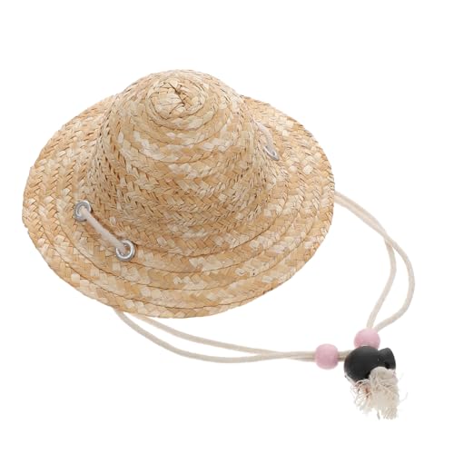 GARIOUANS Sonnenhut für Puppen Verstellbarer Strohhut Dekoratives Accessoire für Mini Dolls DIY für Puppenhaus Garten Dekoration GARIOUANS Sonnenhut für Puppen Verstellbarer Strohhut Dekoratives Accessoire für Mini Dolls DIY für Puppenhaus Garten Dekoration von GARIOUANS