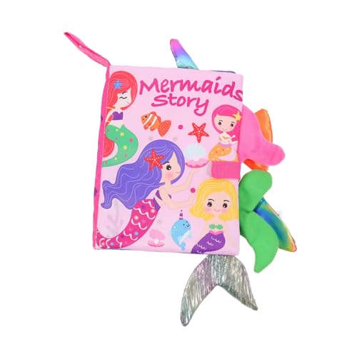 GARIOUANS Stoffbuch Meerjungfrau Design Weiches Montessori Fühlbuch für Neugeborene Pädagogisches zur Frühen Entwicklung von Tast und Kognitionsfähigkeiten Hautfreundlich und Reißfest GARIOUANS Stoffbuch Meerjungfrau Design Weiches Montessori Fühlbuch für Neugeborene Pädagogisches zur Frühen Entwicklung von Tast und Kognitionsfähigkeiten Hautfreundlich und Reißfest von GARIOUANS