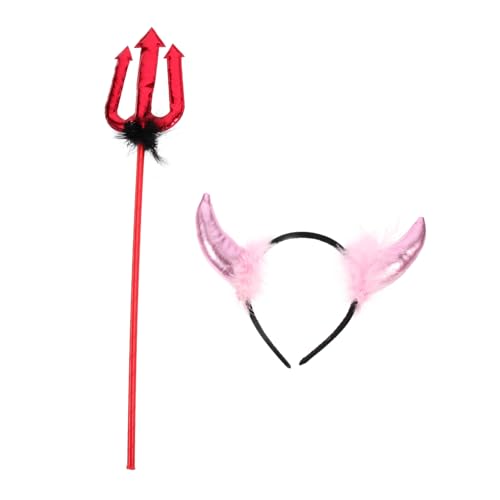 GARIOUANS Teufelshörner Haarreif Teilig Hautfreundlich Leicht Halloween Party Haarschmuck Niedliches Devil Cosplay Zubehör Rosa Gold für Kostümfest GARIOUANS Teufelshörner Haarreif Teilig Hautfreundlich Leicht Halloween Party Haarschmuck Niedliches Devil Cosplay Zubehör Rosa Gold für Kostümfest von GARIOUANS