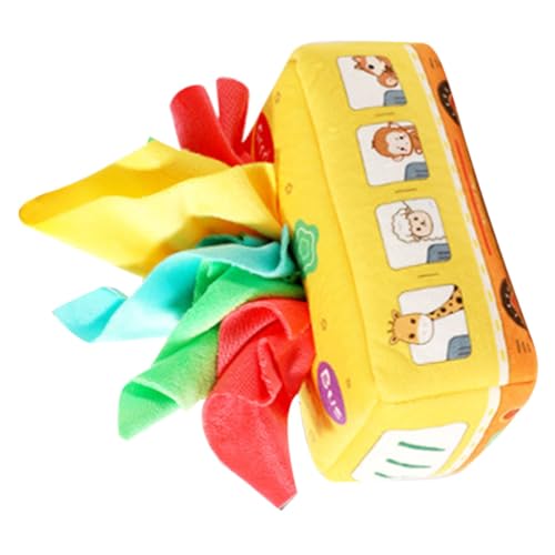 GARIOUANS Tissue Box für Junge Mädchen Jahr Reißfestes Montessori Spiel mit Bunte Farben Knistereffekt und Bus Design Feinmotorik und Kreativität GARIOUANS Tissue Box für Junge Mädchen Jahr Reißfestes Montessori Spiel mit Bunte Farben Knistereffekt und Bus Design Feinmotorik und Kreativität von GARIOUANS