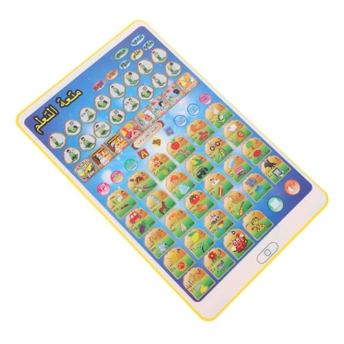 GARIOUANS Tragbares Arabisch Lerntablet für Interaktives Pädagogisches mit Sprachfunktion Leichtes Selbstständiges Lernen Motorikförderndes Lernspielzeug Gelb GARIOUANS Tragbares Arabisch Lerntablet für Interaktives Pädagogisches mit Sprachfunktion Leichtes Selbstständiges Lernen Motorikförderndes Lernspielzeug Gelb von GARIOUANS