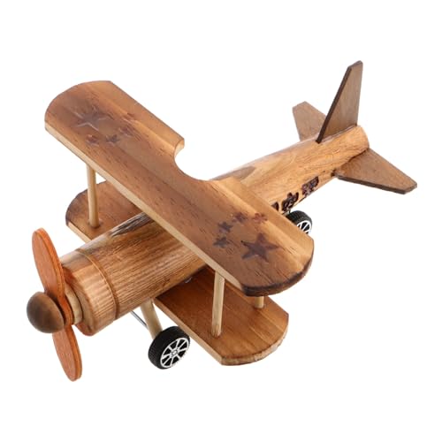 GARIOUANS Vintage Holzflugzeug Modell Biplane aus Holz Handgefertigtes mit Glatten Kanten Sicheres Retro Flugzeug Modell Dekor für Zuhause Büro und Schreibtisch GARIOUANS Vintage Holzflugzeug Modell Biplane aus Holz Handgefertigtes mit Glatten Kanten Sicheres Retro Flugzeug Modell Dekor für Zuhause Büro und Schreibtisch von GARIOUANS