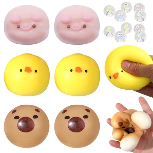 Anti Stress Spielzeug 6 Stück Stressball Stress Schwein Huhn Capybara 10 Mini Quetschies Antistress Spielzeug Anti Stress Schwein Spielzeug Squeeze Toys ADHS für Erwachsene Kinder Anti Stress Spielzeug 6 Stück Stressball Stress Schwein Huhn Capybara 10 Mini Quetschies Antistress Spielzeug Anti Stress Schwein Spielzeug Squeeze Toys ADHS für Erwachsene Kinder von GAROMIA