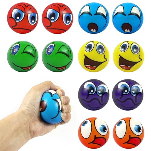 GAROMIA Anti Stress Ball Stress Bälle Anti Stressball Anti Stress Spielzeug Hohe Springender Gummiball Sprünge Höchsten Springender für Kinder Hohe Bounce Loch Ball Flummies für Kinder von GAROMIA