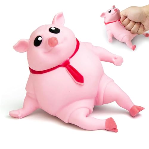 GAROMIA Stress Schwein Anti Stress Schwein Dekompressions Schwein Kreatives Piggy Rosa Schweinchen Spielzeug ADHS Anti Stress Sielzeug für Erwachsene Kinder von GAROMIA