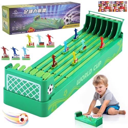 GAROMIA Fussball Spiel Elektrisch Tischfussball Tischspiele Spiele Fussball Board Games Tabletop Fussball Spiel Tischkicker Bälle Tabletop Spiele für Familienspiel Erwachsene Kinder von GAROMIA