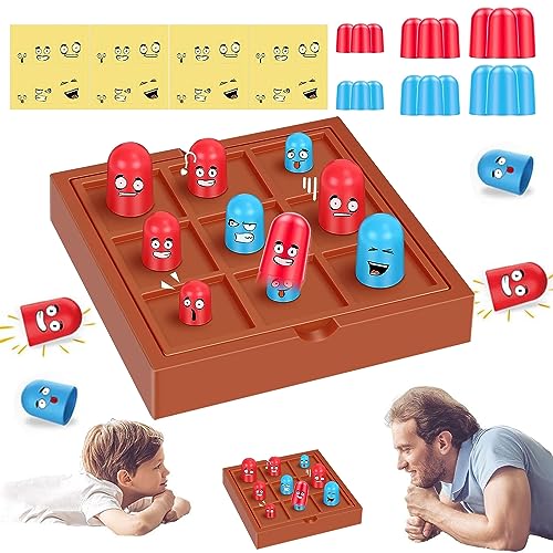 GAROMIA Tic Tac Toe Spie, Interaktives Tischspiele Kinder 2 Spieler Stapelbecher Spielzeug Brettspie Tischspiele Klassisches Familien Weihnachtshauspartys für Kinder Erwachsene von GAROMIA