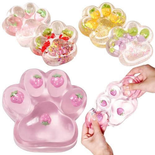 Squishy Pfote XXL 4 Stück Katzenpfoten Cat Paw Squishy Süße Weiche Katzenpfoten Fufu Squishy Toy für Kinder Erwachsene Angst Linderung Squishy Pfote XXL 4 Stück Katzenpfoten Cat Paw Squishy Süße Weiche Katzenpfoten Fufu Squishy Toy für Kinder Erwachsene Angst Linderung von GAROMIA