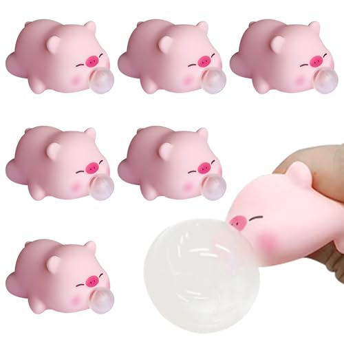 Stress Schwein 6 Stück Anti Stress Spielzeug Schwein Antistress Spielzeug Dekompressions Piggy Rosa Schweinchen Spielzeug ADHS Anti Stress Sielzeug für Erwachsene Kinder Stress Schwein 6 Stück Anti Stress Spielzeug Schwein Antistress Spielzeug Dekompressions Piggy Rosa Schweinchen Spielzeug ADHS Anti Stress Sielzeug für Erwachsene Kinder von GAROMIA