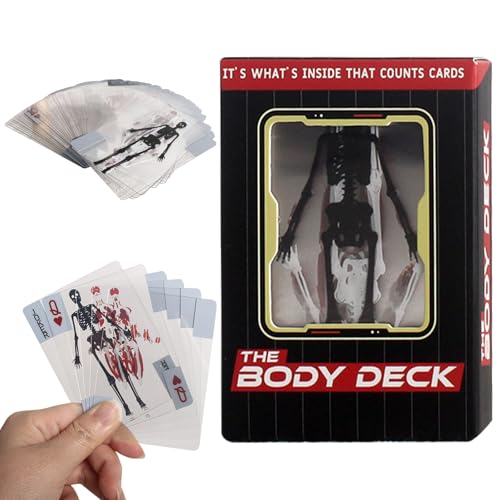 The Body Deck Lustige Transparente Spielkarten Menschliche Anatomie Skelett 3D-Bild des menschlichen Körpers Playing Cards Mannequin Body Deck Skelett Spielkarten The Body Deck Lustige Transparente Spielkarten Menschliche Anatomie Skelett 3D-Bild des menschlichen Körpers Playing Cards Mannequin Body Deck Skelett Spielkarten von GAROMIA