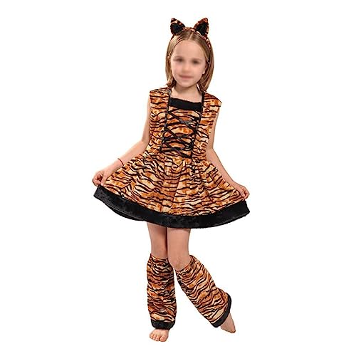 GAROZATION 1 Satz Cosplay-zubehör Kinderkostüme Mädchen Verkleiden Sich Outfit Für Mädchen Kinder Cosplay Partykleid Mädchen Nachtwäsche Rollenspiel-kostüm Für Kinder Mädchenkostüm Brown von GAROZATION