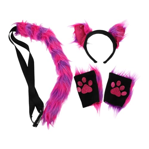 GAROZATION 1 Set Ohren Kostüm Set Tiere Bekleidung Outfits Halloween Kostüme Cosplay Ohr Stirnband Tierohr Haarband Requisite Dekoratives Stirnband Cosplay Tierkostüm Foto von GAROZATION