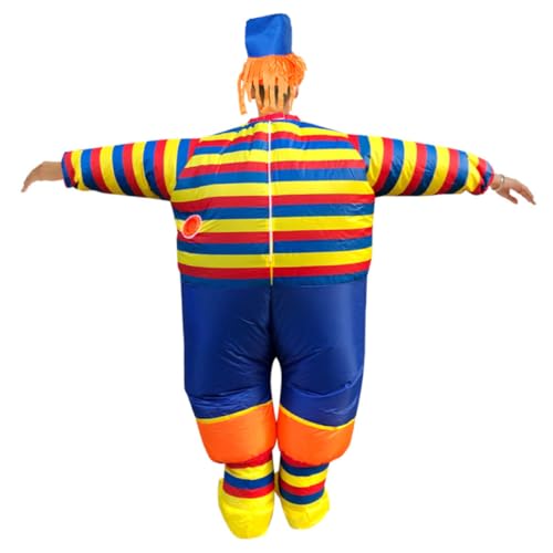 GAROZATION Halloween Aufblasbares Clownkleid für Erwachsene Jungen und Mädchen Party-ausgefallenes Outfit Clown-kleidung Aufblasbares Party-kostüm Show von GAROZATION