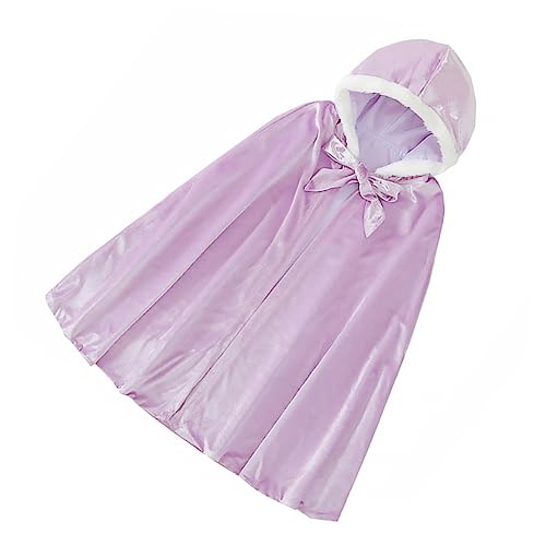 GAROZATION 1Stk Umhang für Halloween Costume Halloween Kleidung karnevalskleidung karnevalkostüme Rollenspiel Umhang Cosplay-Mantel Kinderzubehör Partymantel Baumwolle Violet von GAROZATION