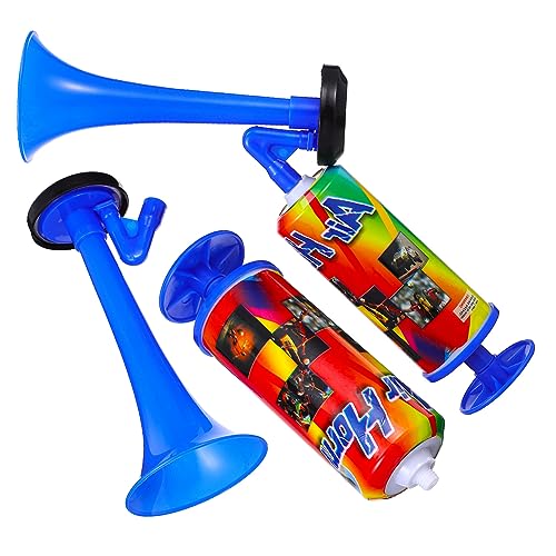 GAROZATION Air Horns Lautstarke Druckluft Hupe Mit Blauem Griff Für Sportevents Bootfahren Partys Und Geburtstagsfeiern Handheld Fanfare Für Jubelnde Stimmung von GAROZATION