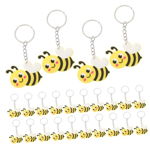 GAROZATION 288 Stk Biene Schlüsselanhänger Bienentasche Auto-schlüsselanhänger Hängender Schlüsselanhänger Mit Cartoon-biene Bienenfest Liefert Kette Thematisiert Geschenktüte Halter Fob Pvc von GAROZATION