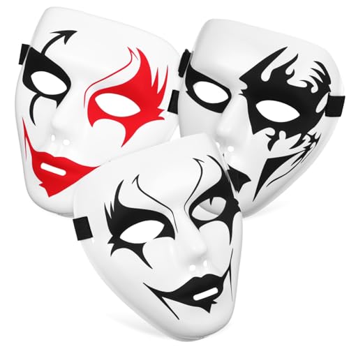 GAROZATION 3 Teilige Hip Hop Maske Halloween Cosplay Maske Gruselige Halloween Masken Party Cosplay Masken Für Die Nacht Festival GAROZATION 3 Teilige Hip Hop Maske Halloween Cosplay Maske Gruselige Halloween Masken Party Cosplay Masken Für Die Nacht Festival von GAROZATION