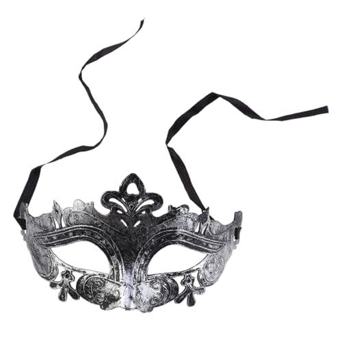 GAROZATION 4 Stück Vintage Halbe Gesichtsmaske Für Damen Kostüm Requisiten Für Maskenball Cosplay Party Und Auftritte Klassische Masken Zum Bemalen Und Basteln Silber von GAROZATION