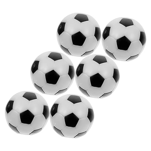 GAROZATION 6 Stück Tischfußballbälle 32 Mm Schwarz/Ideale Fußbälle Für Tischkicker Tischdeko Und Kreative Fußball Kuchen Dekorationen von GAROZATION