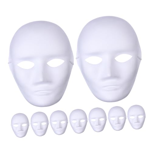 GAROZATION Blank Handgemalte Maske Maske Diy Papiermaske Für Weiße Blanko Masken Zum Ausmalen Für Bastelprojekte Perfekte Partyartikel Für Karneval Und Maskenball von GAROZATION