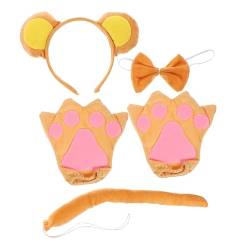 GAROZATION Affenkostüm Set mit Verstellbarem Affenohren Stirnband Fliege und Handschuhen Niedliches Tierkostüm für Dschungel Mottopartys für Kinderauftritte und Verkleidungen GAROZATION Affenkostüm Set mit Verstellbarem Affenohren Stirnband Fliege und Handschuhen Niedliches Tierkostüm für Dschungel Mottopartys für Kinderauftritte und Verkleidungen von GAROZATION