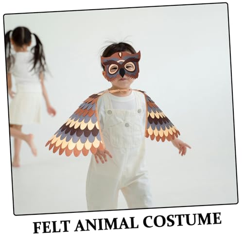 GAROZATION Eulen Kostüm mit Filzflügeln und Maske Vogelkostüm für Mädchen und Jungen Waschbar und Schnell Trocknend für Schulaufführungen Themenpartys Halloween und Kreatives Rollenspiel GAROZATION Eulen Kostüm mit Filzflügeln und Maske Vogelkostüm für Mädchen und Jungen Waschbar und Schnell Trocknend für Schulaufführungen Themenpartys Halloween und Kreatives Rollenspiel von GAROZATION