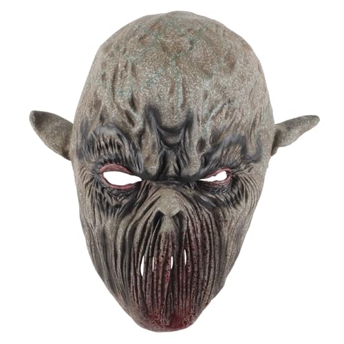 GAROZATION Gruselige Horror Zombie Maske Für Halloween Schreckliche Angsteinflößende Maskerade Für Kostümpartys Unheimliche Halloween Kopfbedeckung Perfekt Für Cosplay Und Schaurige von GAROZATION