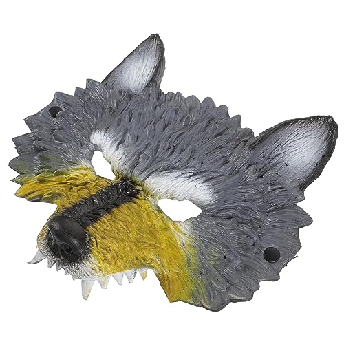 GAROZATION Halloween Wolfskopf Wolfsmaske dekorative Maske 3D-Wolf Festival-Party-Tanzmaske Wolf-Cosplay Halloween 3D-Tier halloween costume halloween kleidung Cosplay-Maske Party-Maske Pu von GAROZATION